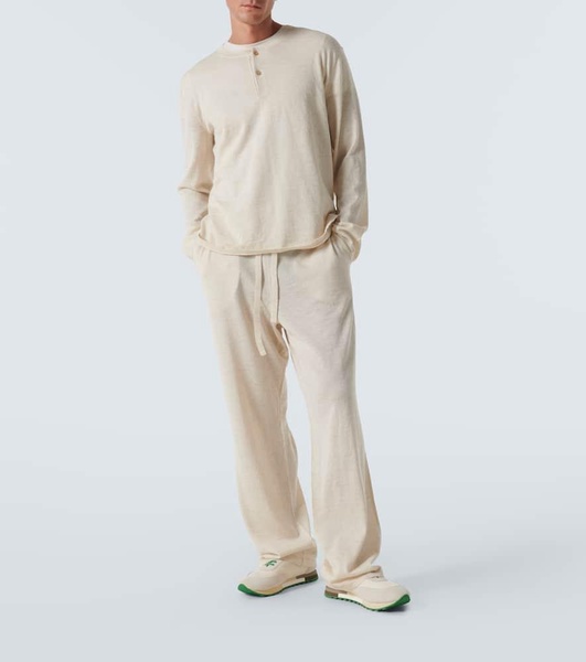 Darvi wool and silk sweatpants