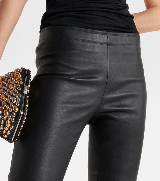 Carolyn leather leggings