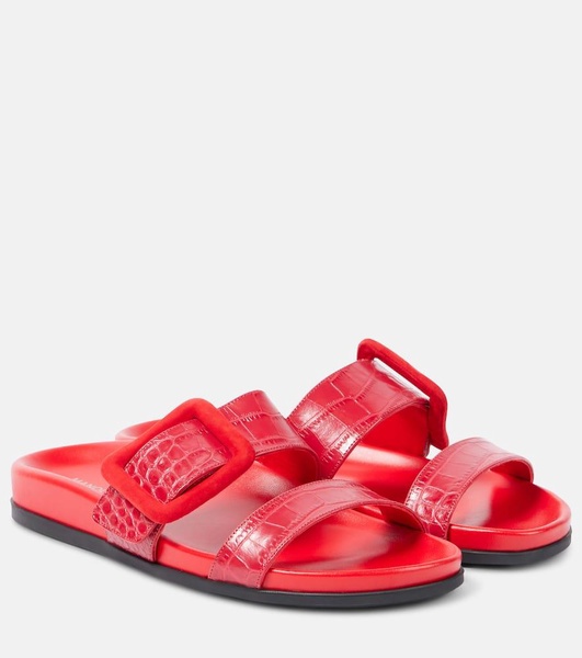 Mayfu croc-effect leather sandals