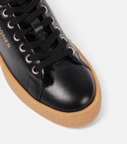 Lucerne shearling-lined leather sneakers