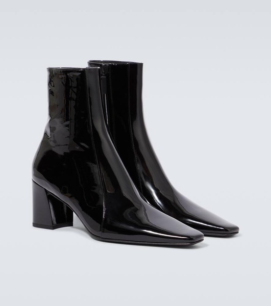 Rainer 75 patent leather ankle boots