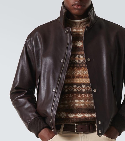 Johnie leather bomber jacket