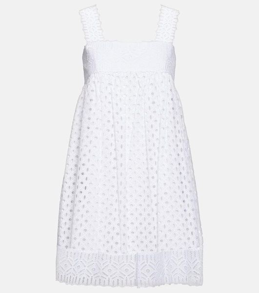 Cotton broderie anglaise minidress