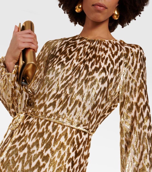 Odina leopard-print midi dress