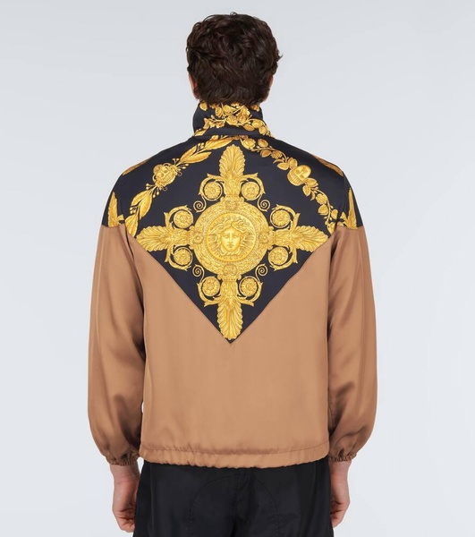 Maschera Baroque satin bomber jacket