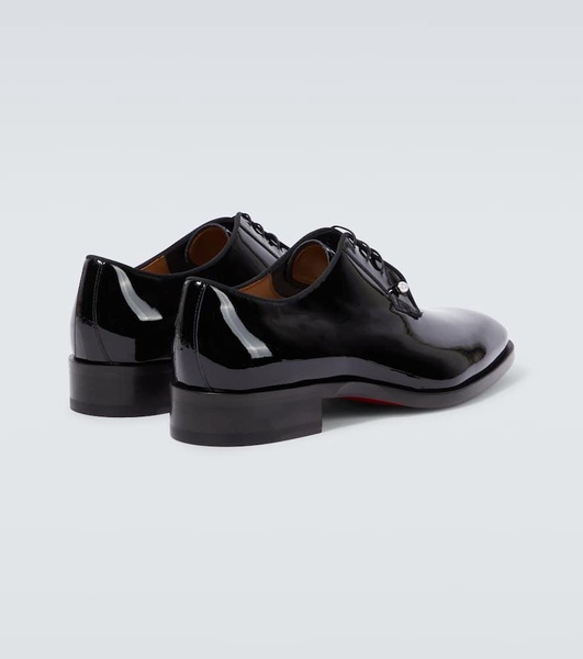 Chambeliss patent leather Derby shoes