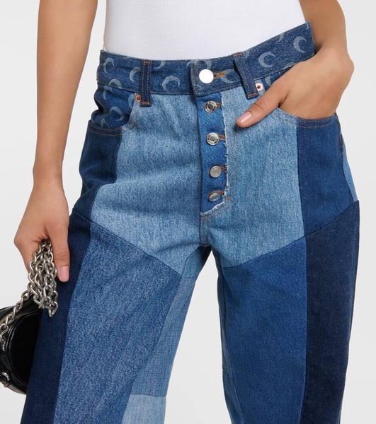 Regenerated wide-leg jeans