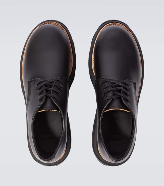 Leather platform Derby shoes