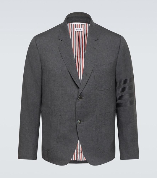 Shrunken Sack 4-Bar wool blazer