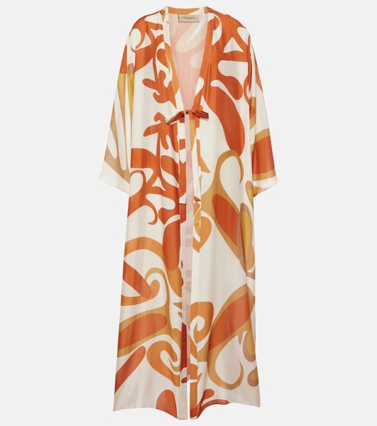 Algae printed beach cover-up