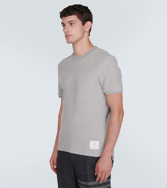 Striped cotton jersey T-shirt