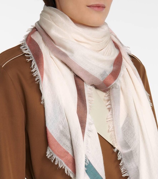 Cashmere and silk scarf