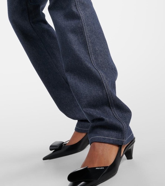 Nedar high-rise straight jeans