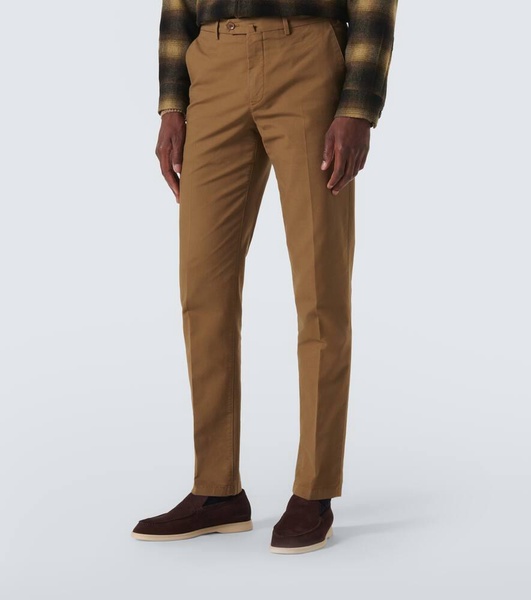 Carlo cotton-blend satin chinos