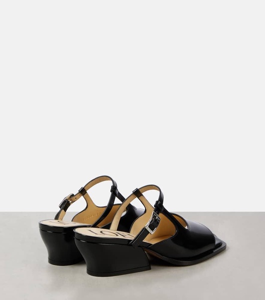 Onda brushed leather mules