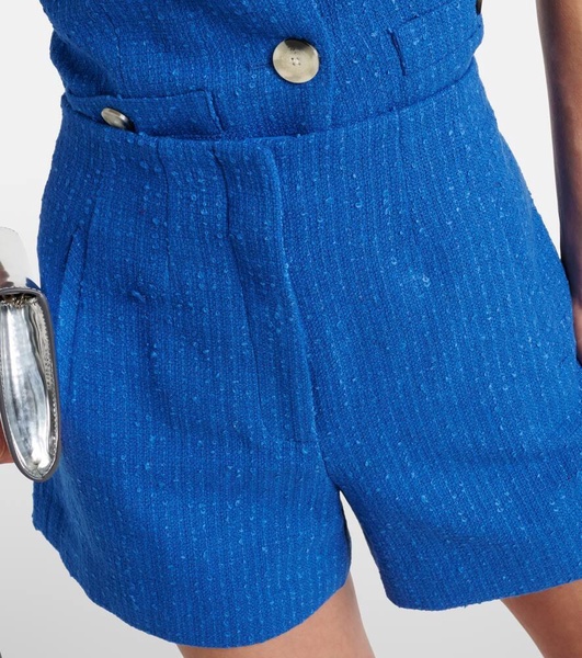 Jazmin cotton-blend tweed shorts