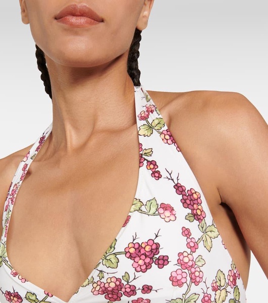 Floral halterneck bikini