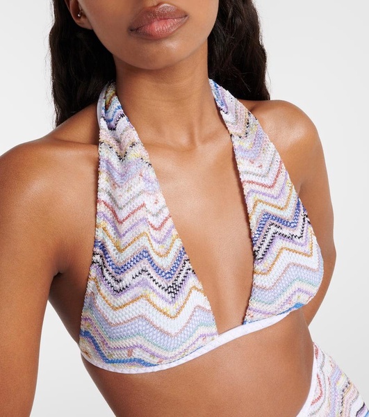 Zig Zag halterneck bikini