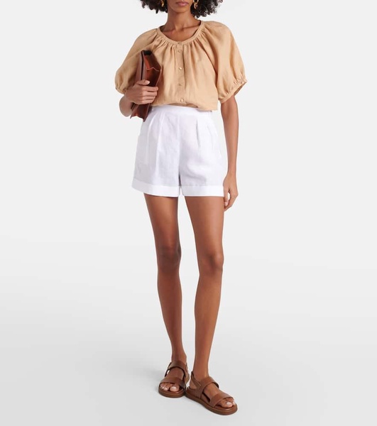 Linen shorts