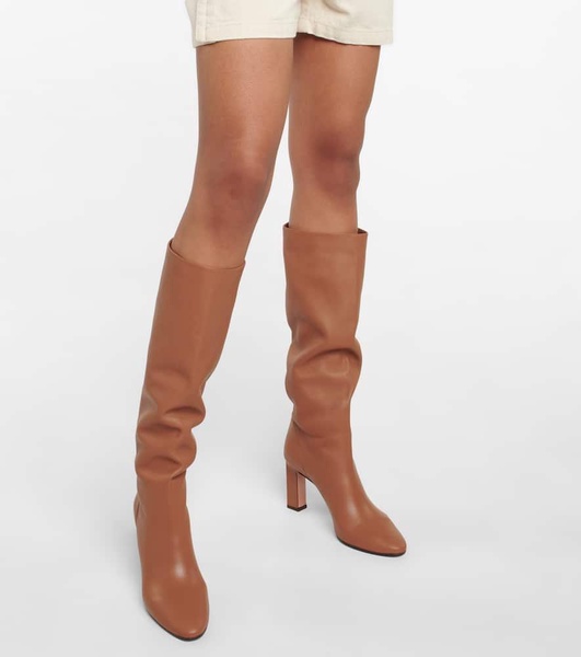 Manzoni leather knee-high boots