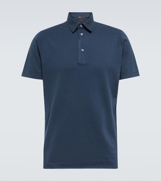 Cotton pique polo shirt