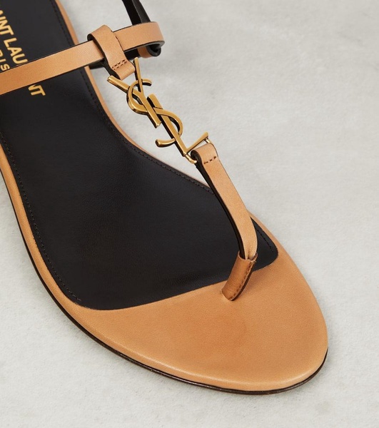 Cassandra leather thong sandals