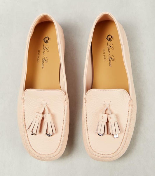 Dot Sole Walk leather moccasins