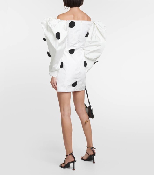 La Robe Taffetas polka-dot minidress