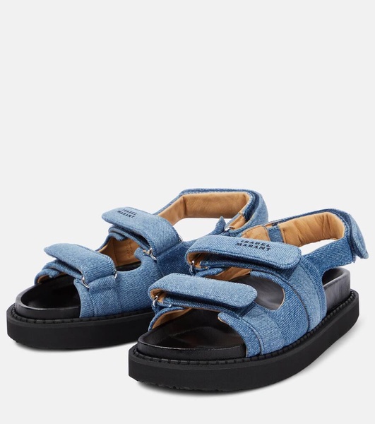 Madee denim slingback sandals