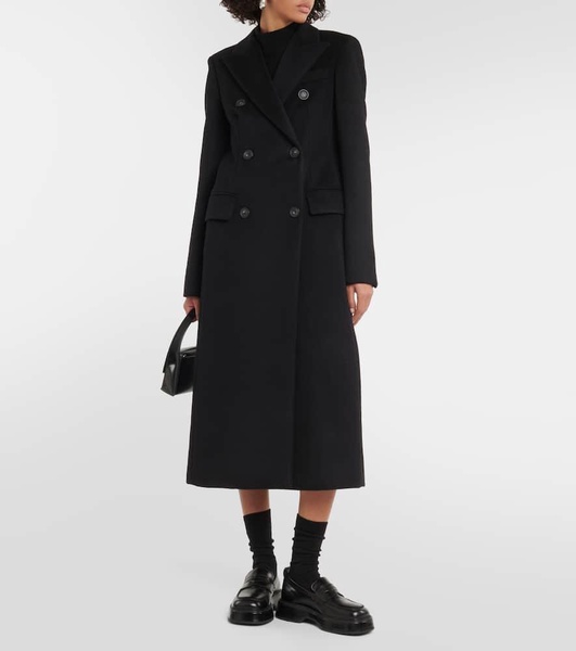 Filante double-breasted wool coat