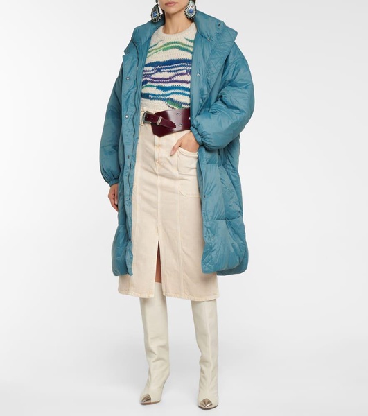 Driesta belted puffer coat