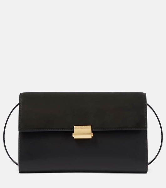 Laurie suede and leather crossbody bag