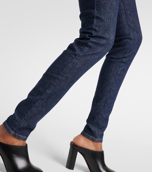 High-rise skinny jeans