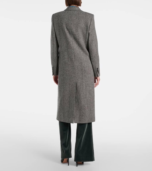 Single-breasted jacquard coat