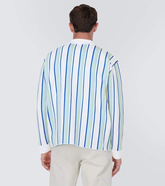 La Chemise Maille Polo striped shirt