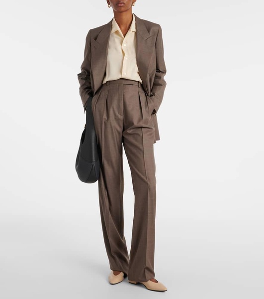 Chad virgin wool wide-leg pants