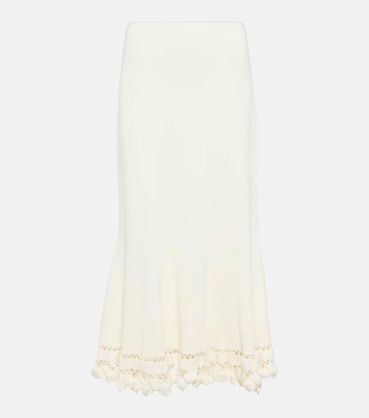 Ayla ribbed-knit maxi skirt