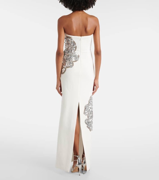 Layana strapless embellished gown