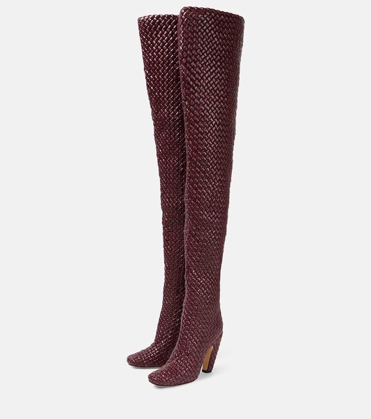 Canalazzo leather over-the-knee boots