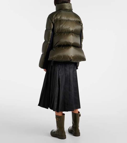 Wool-trimmed puffer jacket