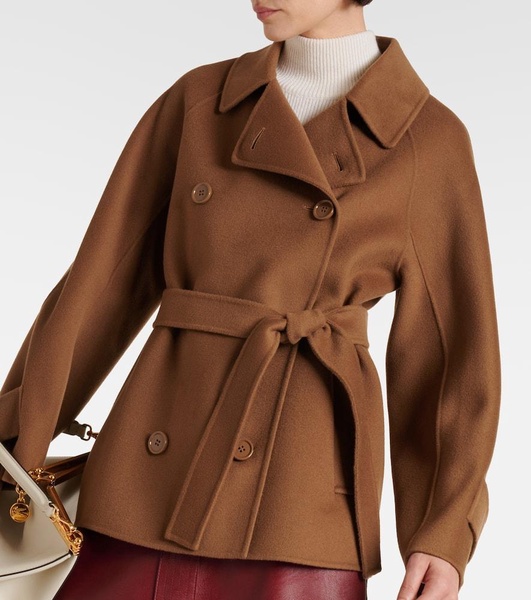 Wool wrap coat