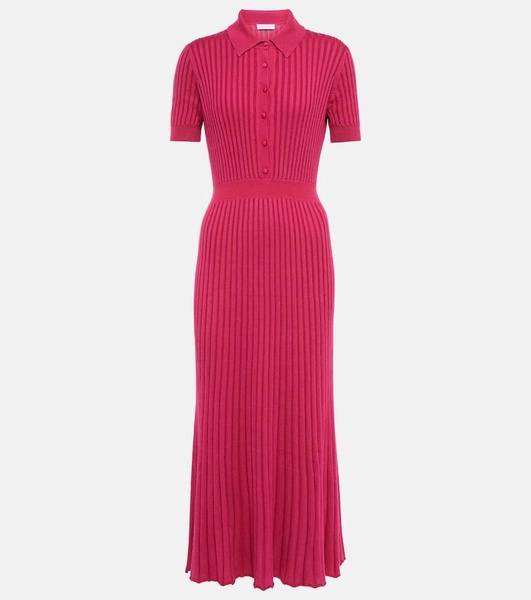 Amor cashmere and silk midi dress