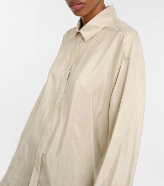 Nomoon jacquard silk poplin shirt