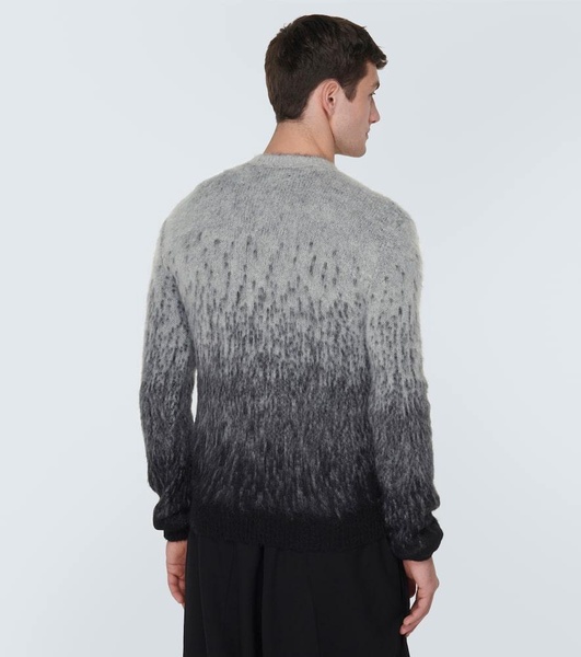 Logo alpaca and mohair-blend sweater