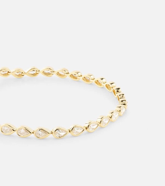 18kt gold tennis bracelet with diamonds