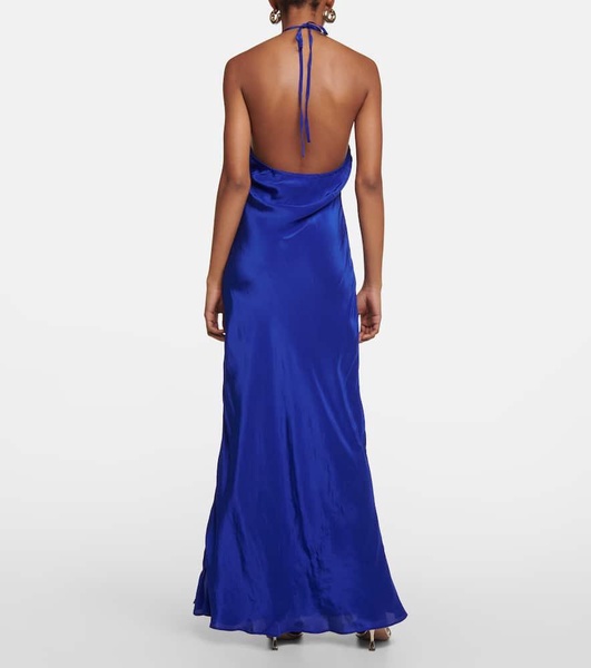 Asher halterneck maxi dress