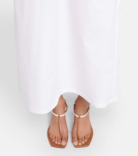 The Bicolor leather thong sandals