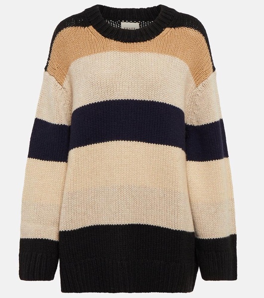 Jade striped cashmere sweater