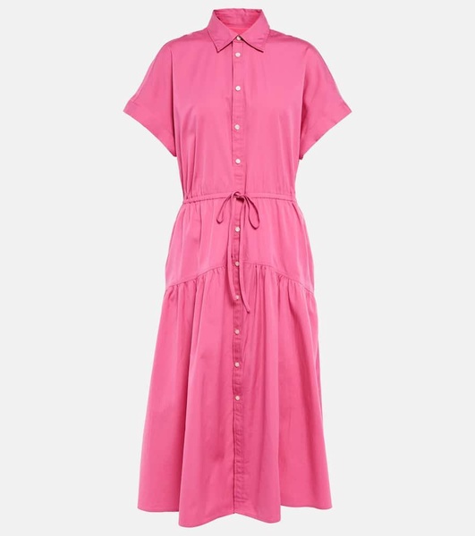 Canna tiered cotton shirtdress