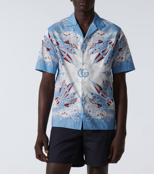 Gucci Bandana cotton bowling shirt